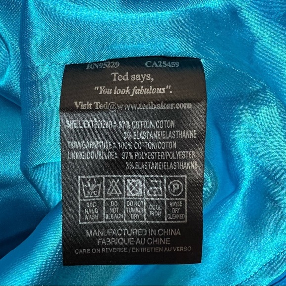 Ted Baker Blue Ruffle Dress - Picture 8 of 10